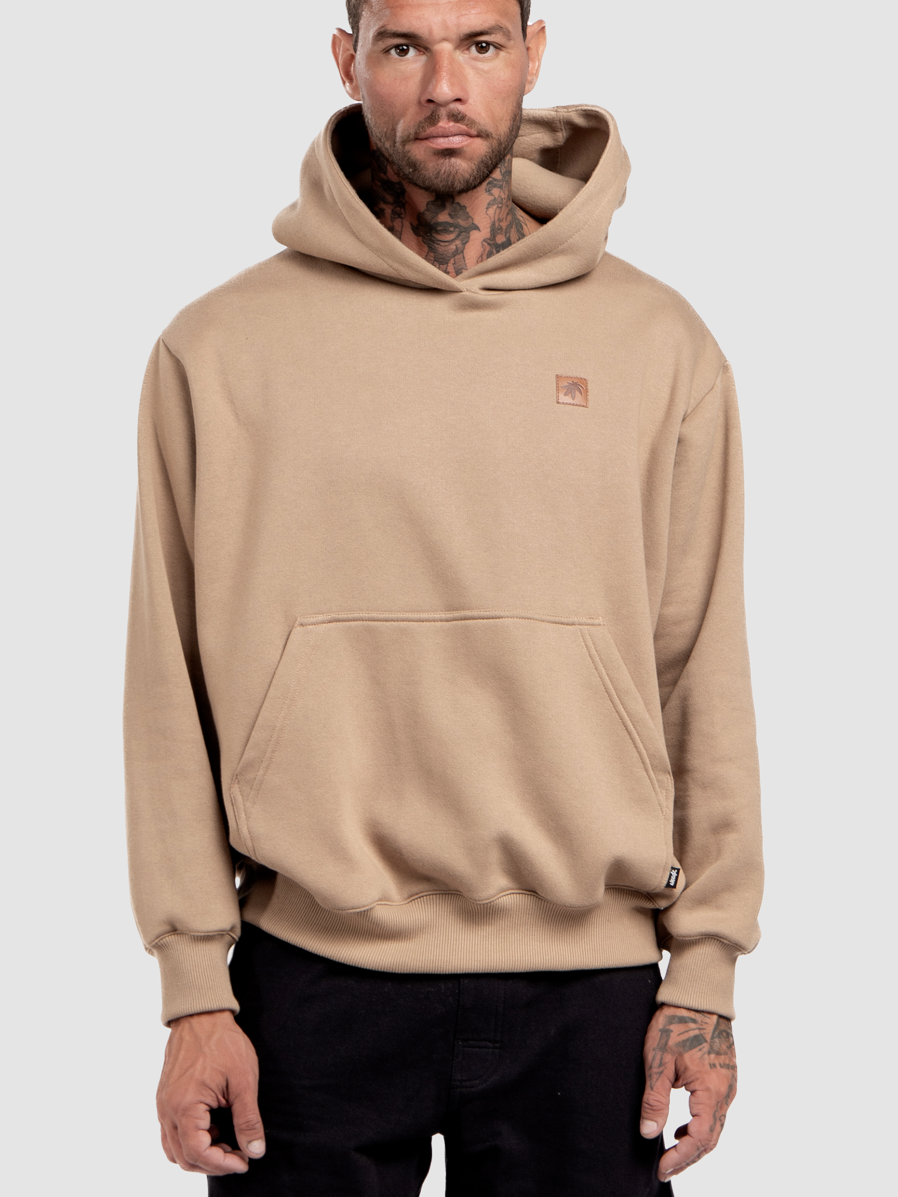 Beige Hoodie Sweatshirt