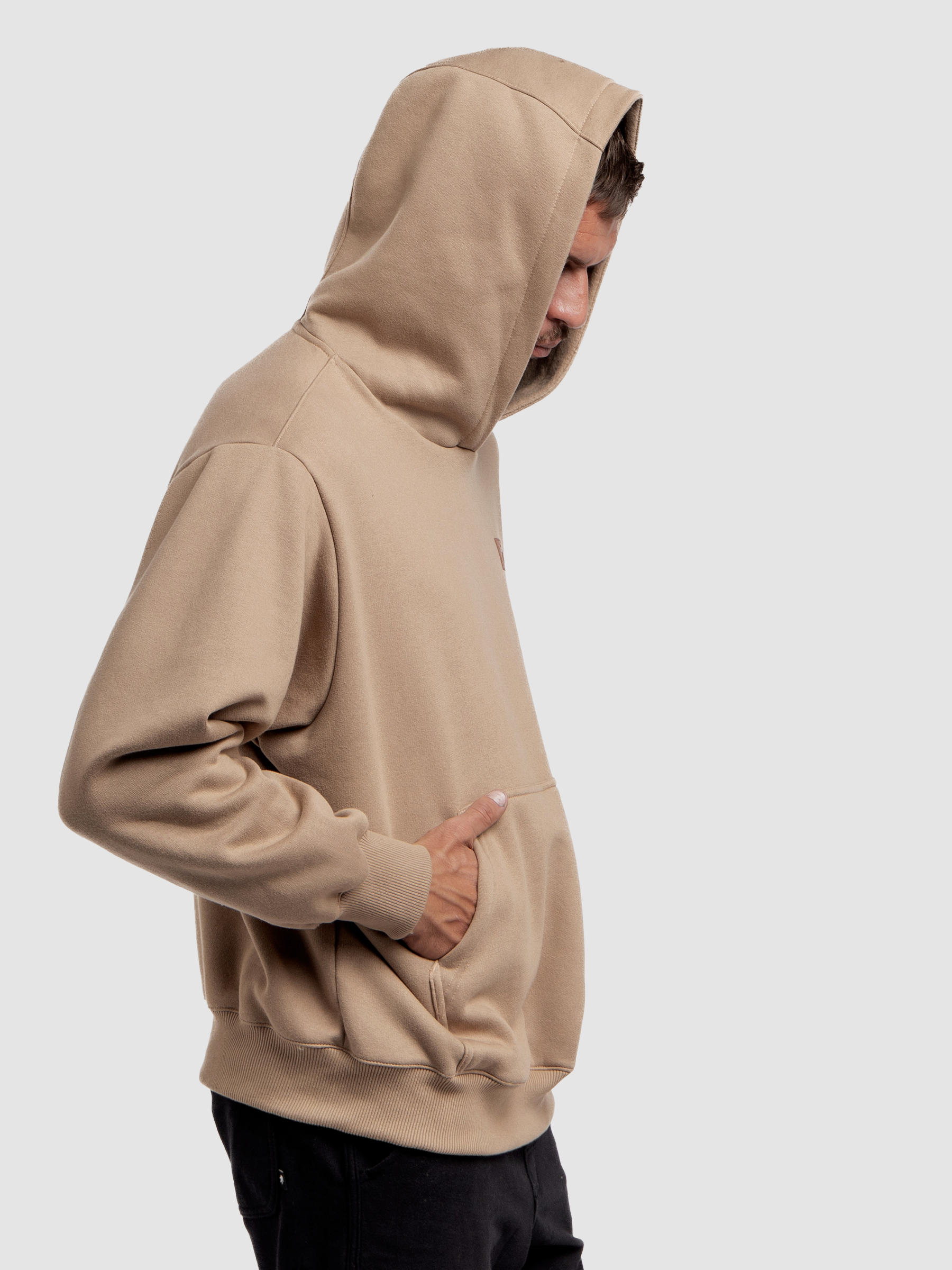 Beige Hoodie Sweatshirt