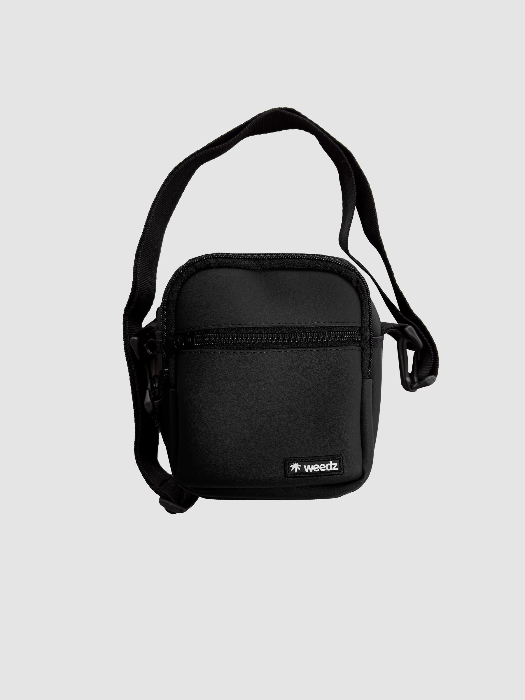 Black Rubberized Shoulder Bag