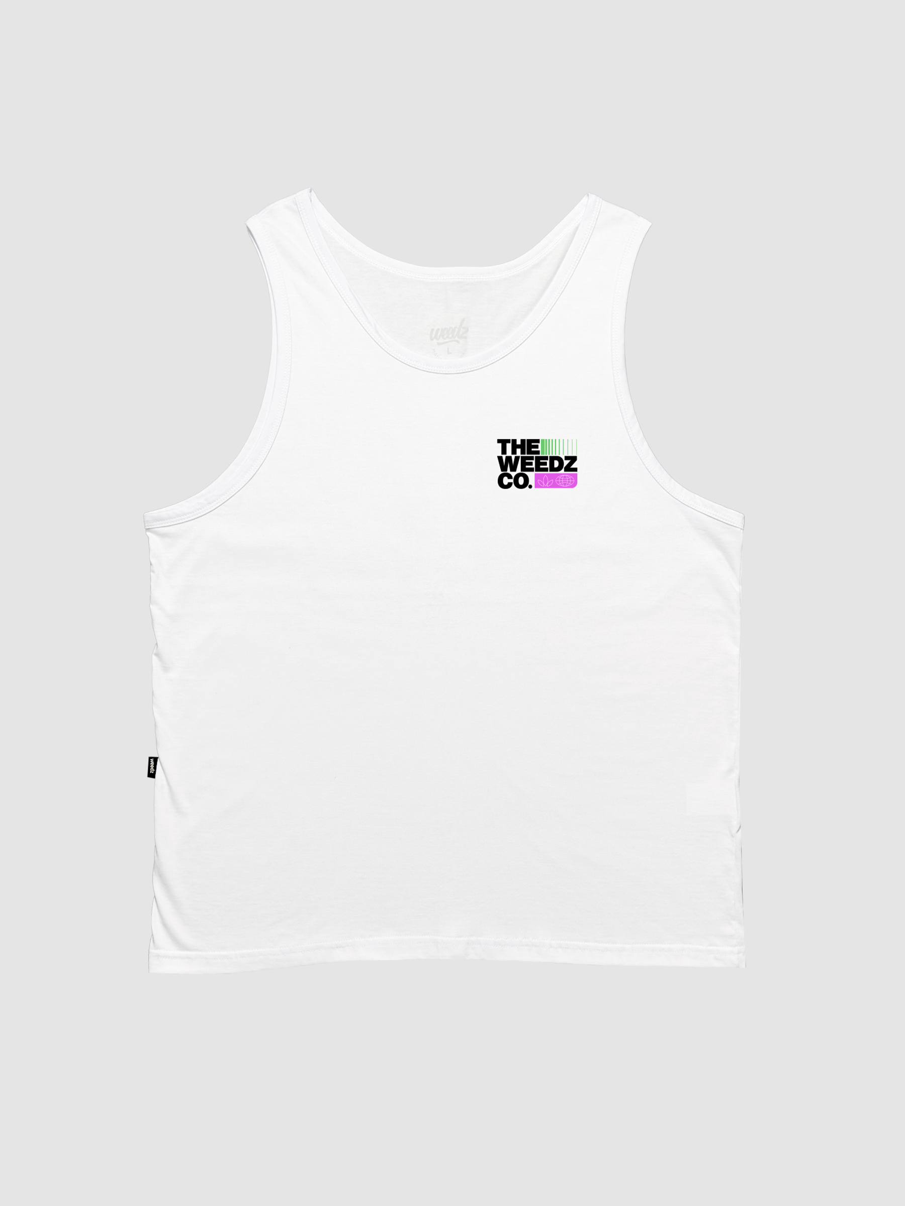 Weedz co. White Tank Top