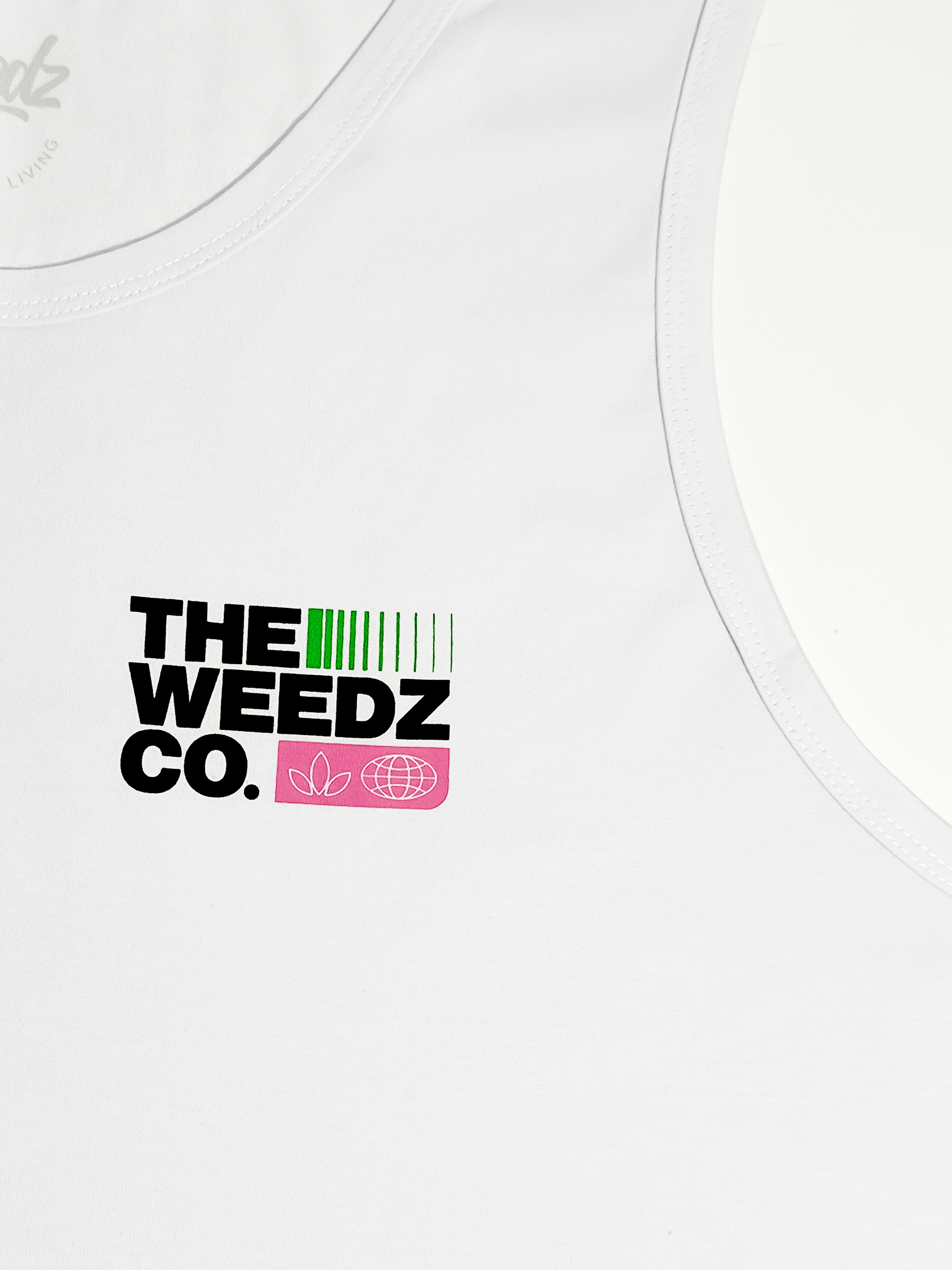 Weedz co. White Tank Top