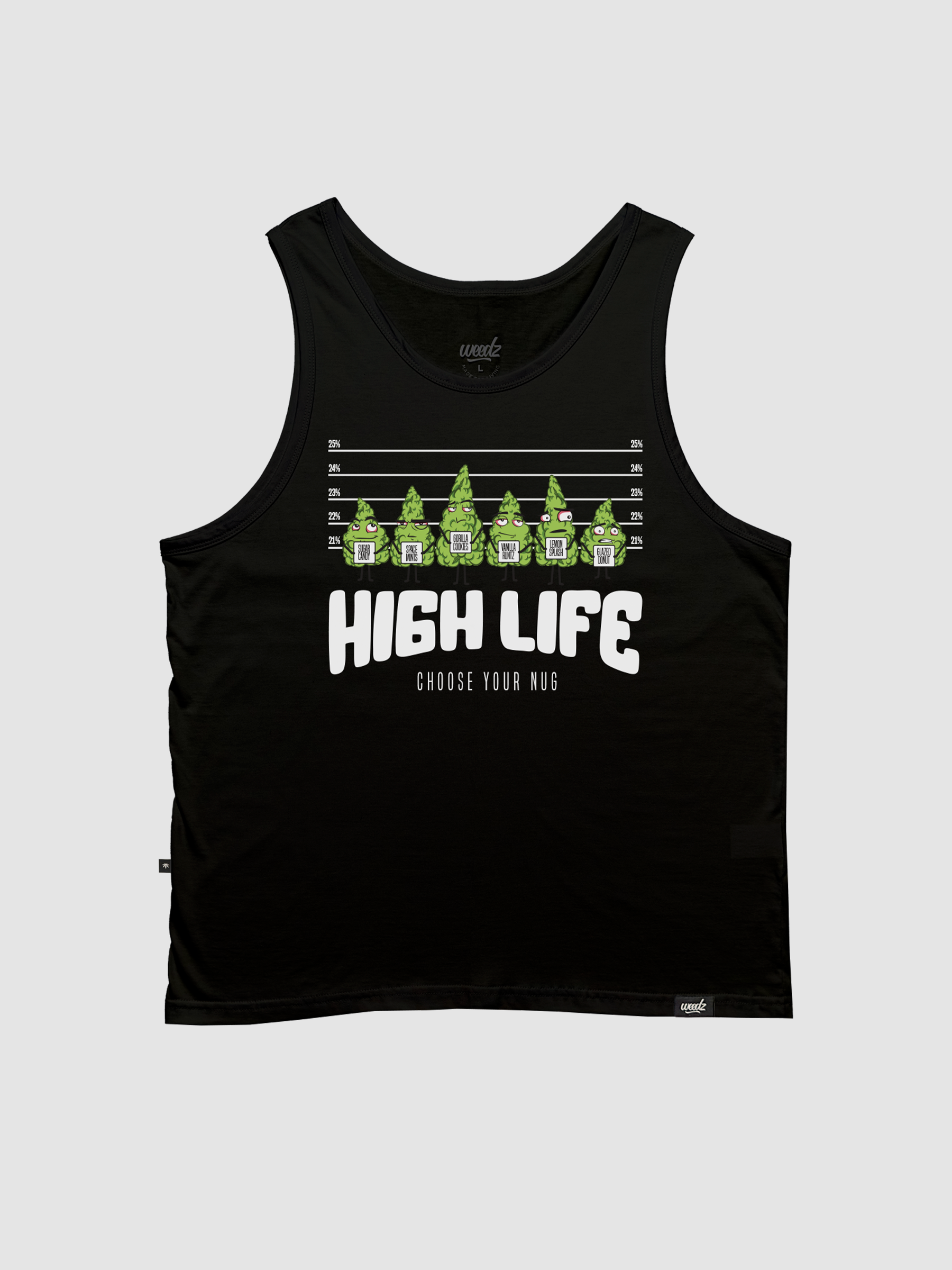 Black High Life Tank Top