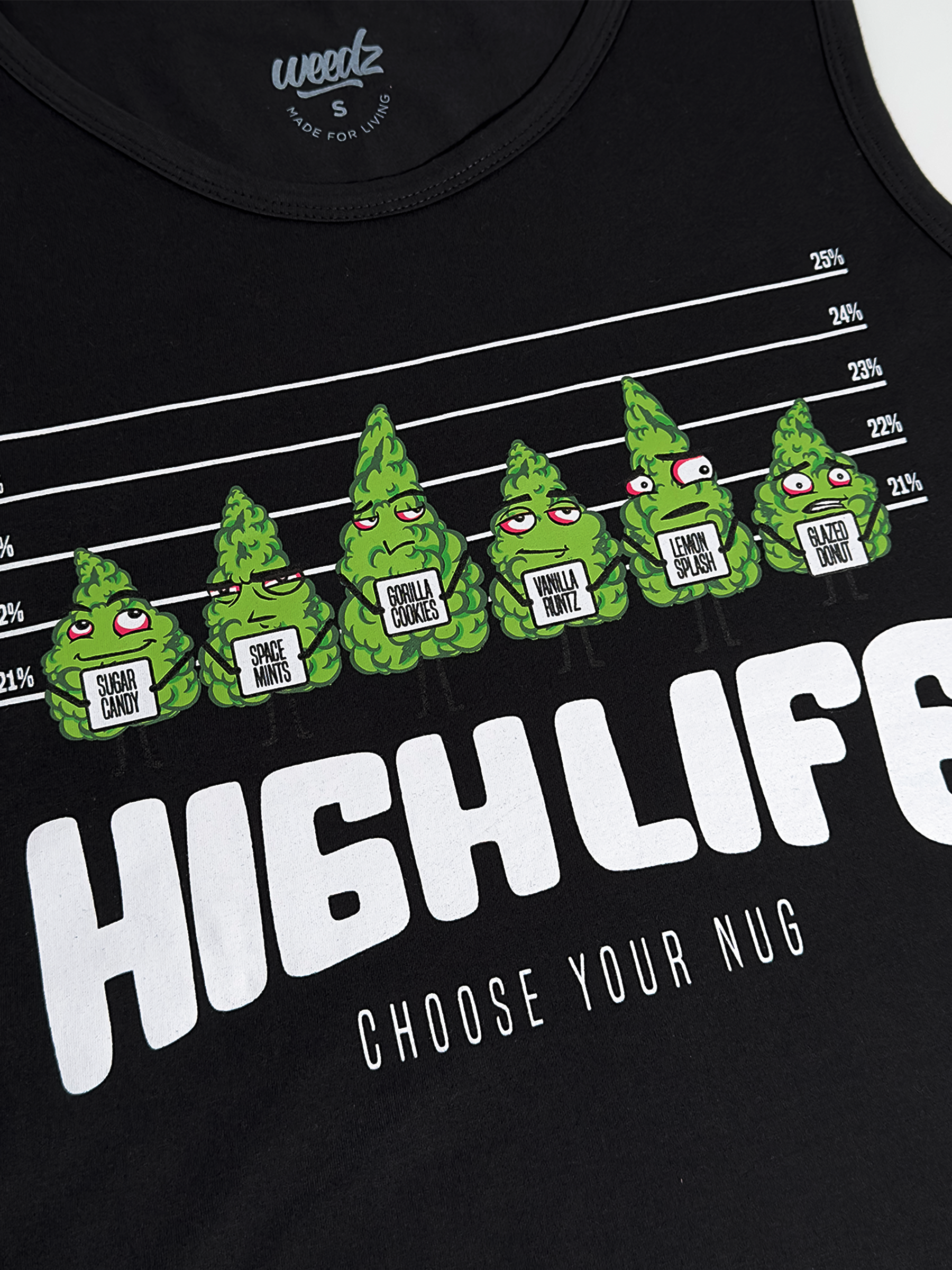 Black High Life Tank Top
