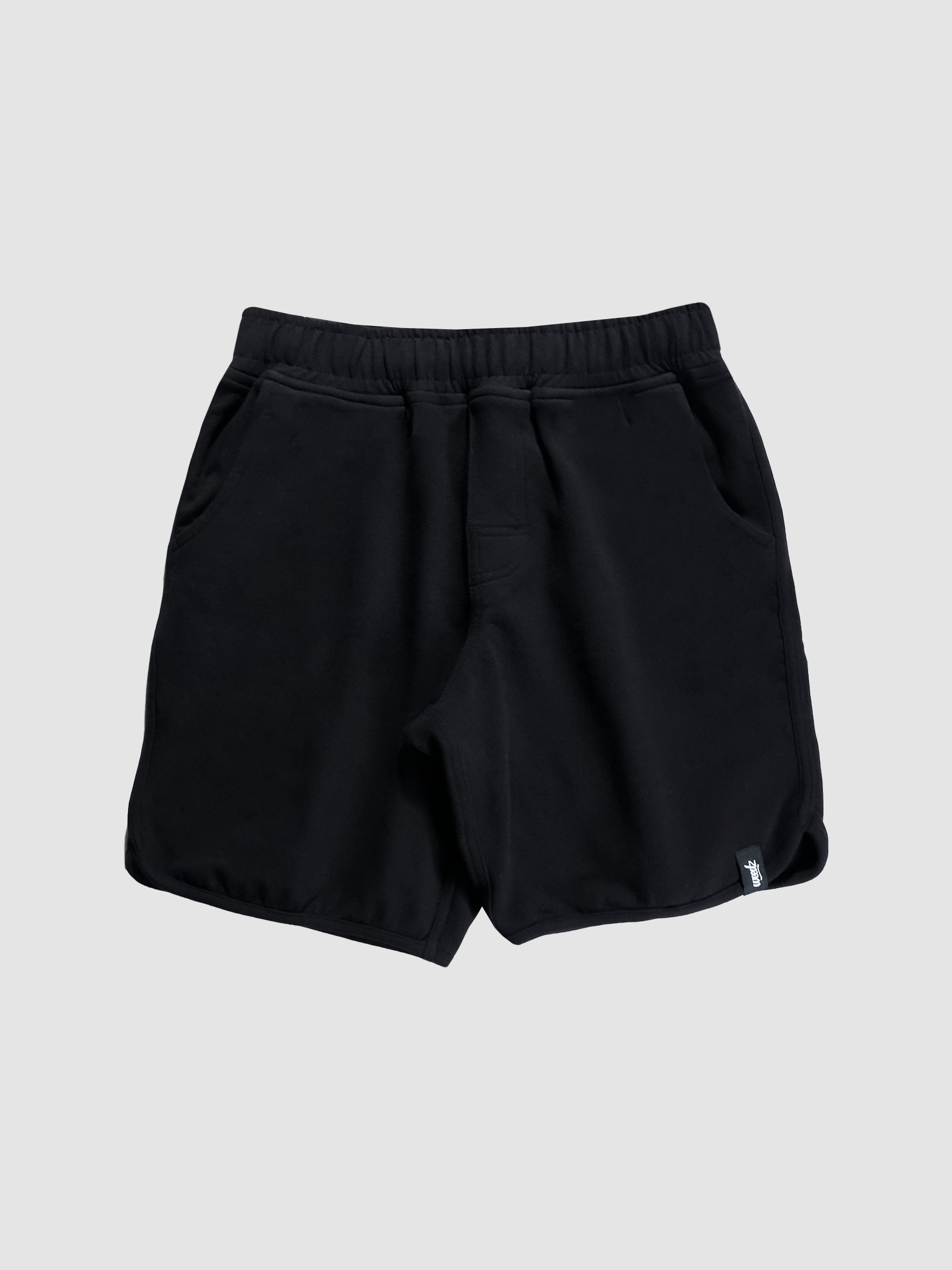 Black Stretch Sweatpants Walkshorts