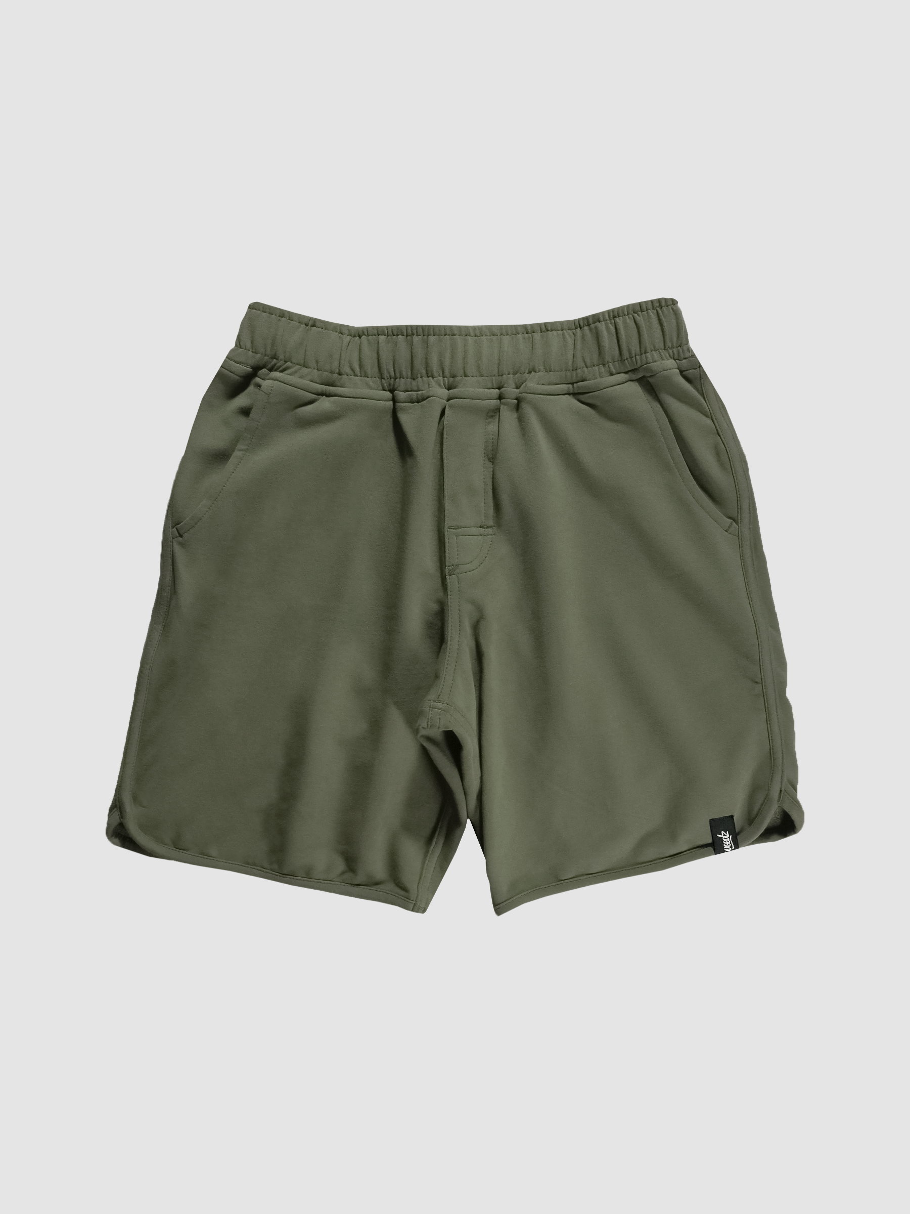 Green Stretch Sweatpants Walkshorts