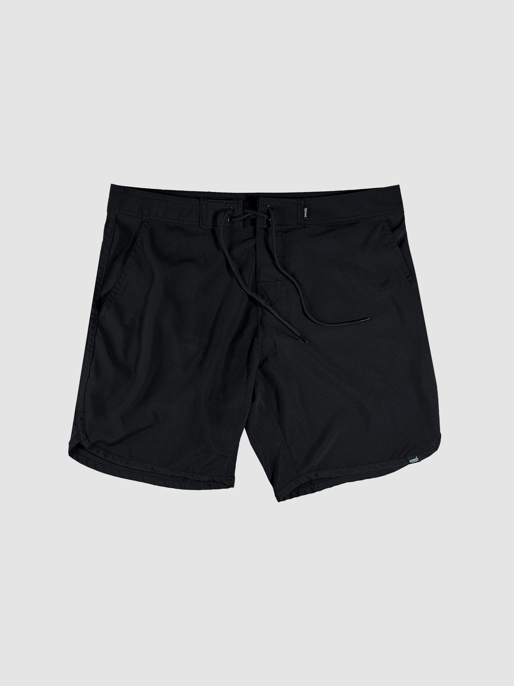 Black Retro Walkshorts